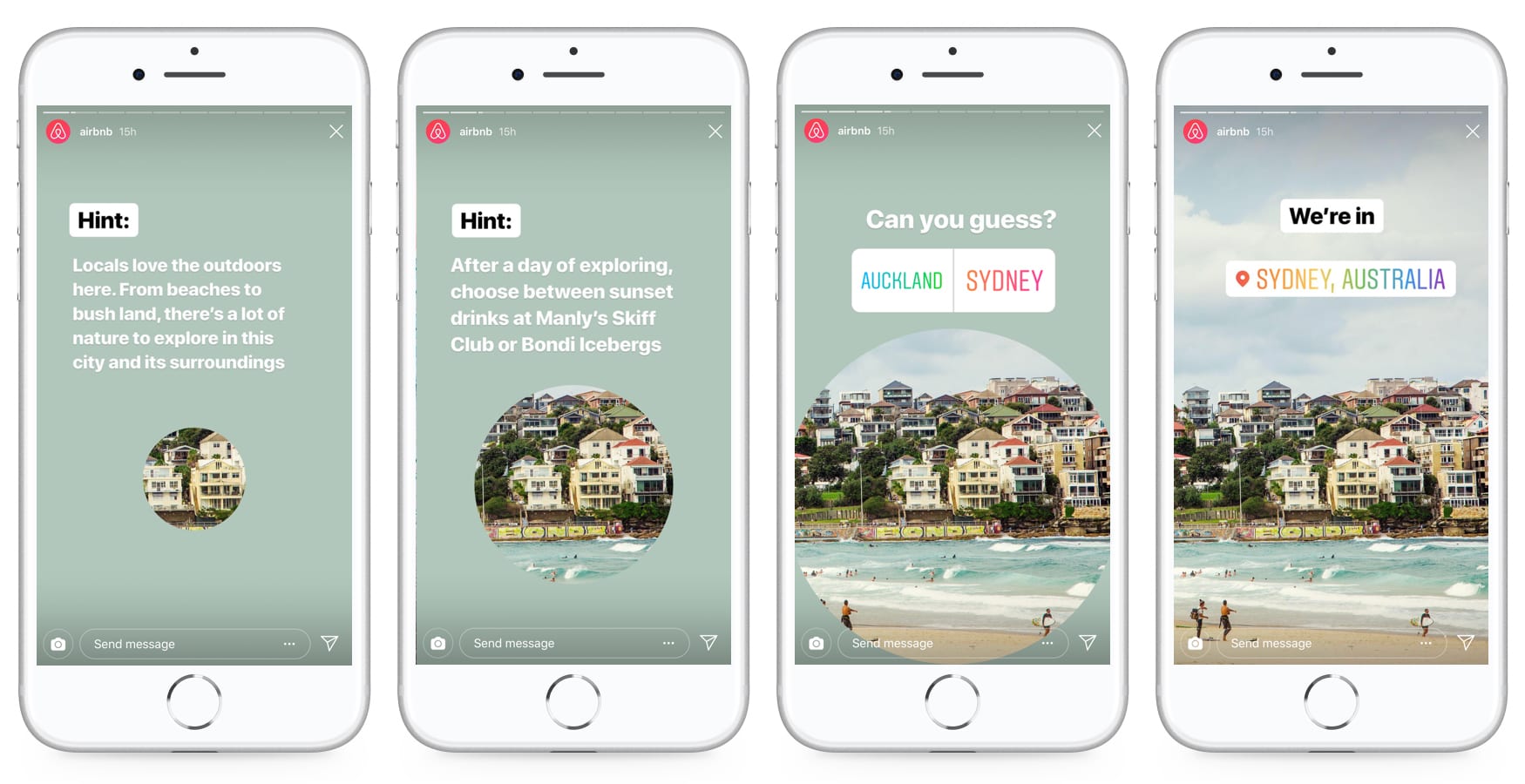 Instagram Stories AirBnB Beispiel